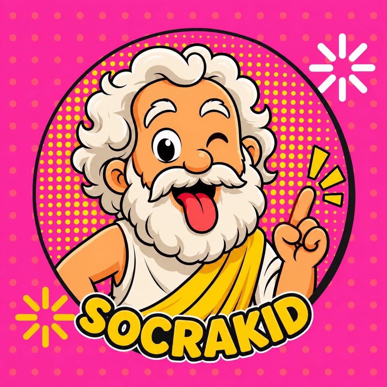 Illustration de Socrate associée à la méthode socratique